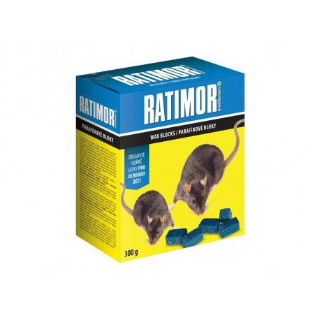 Ratimor - parafínové bloky  300g - jed na myši a potkany